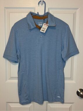 NWT Motion Sky Blue Men's Polo Size Small